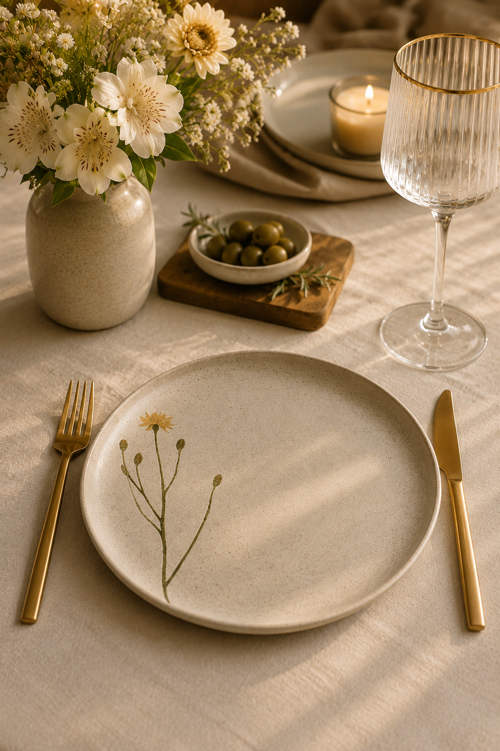 Pratos Raso Bio Stoneware Campestre 27,5 Cm Porto Brasil - 6 Unidades